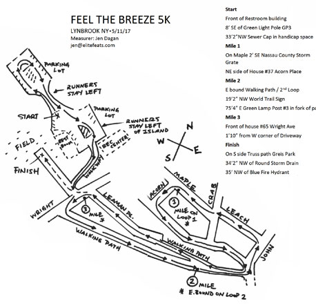 Feel The Breeze 5k Map
